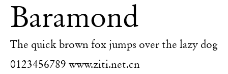 Baramond.ttf字體轉換器圖片