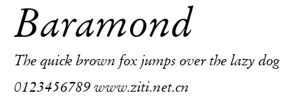 Baramond.ttf字體轉換器圖片