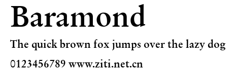 Baramond.ttf字體轉換器圖片