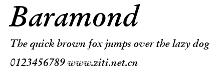 Baramond.ttf字體轉換器圖片