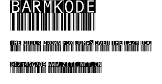 BarMKode.ttf字體轉換器圖片