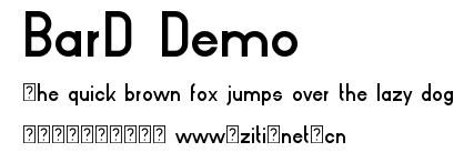 BarD Demo.ttf字體轉換器圖片