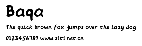 Baqa.otf字體轉換器圖片