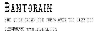 Bantorain.ttf字體轉換器圖片
