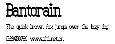 Bantorain.otf字體轉換器圖片