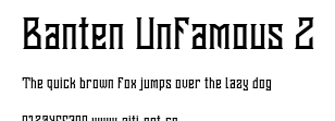Banten Unfamous 2.ttf字體轉換器圖片