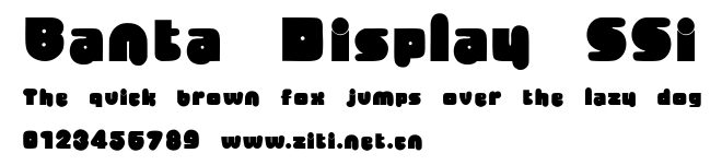 Banta Display SSi.ttf字體轉換器圖片