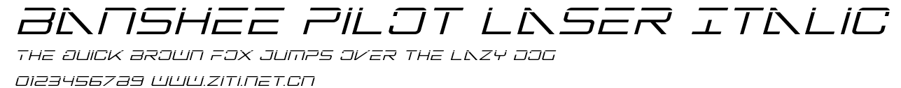 Banshee Pilot Laser Italic.ttf