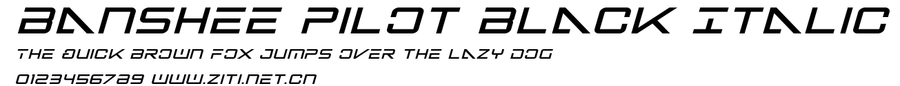Banshee Pilot Black Italic.ttf