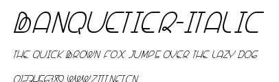 Banquetier-Italic.ttf字體轉換器圖片