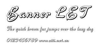 Banner LET.ttf字體轉換器圖片