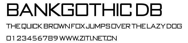 BankGothic DB.ttf字體轉換器圖片