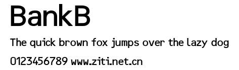 BankB.ttf字體轉換器圖片