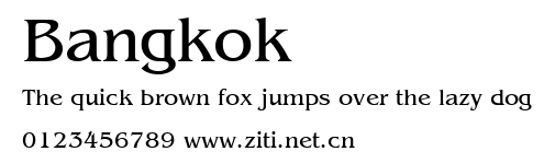 Bangkok.ttf字體轉換器圖片