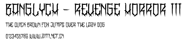 BangLYCH - Revenge Horror III.ttf