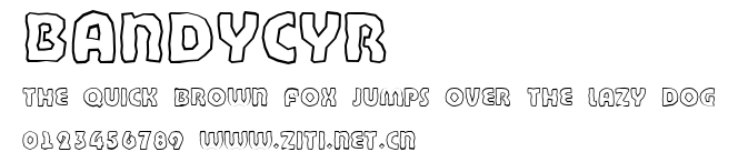 BandyCyr.ttf字體轉換器圖片
