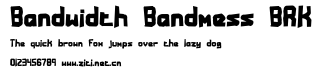 Bandwidth Bandmess BRK.ttf