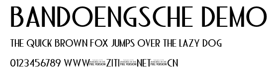 Bandoengsche DEMO.otf