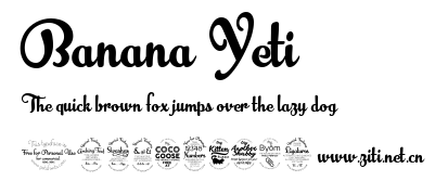 Banana Yeti.ttf字體轉換器圖片