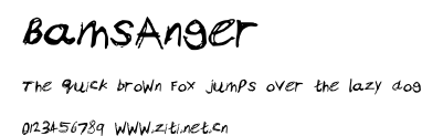 BamsAnger.ttf字體轉換器圖片