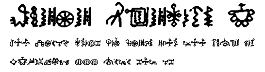 Bamum Symbols 1.ttf字體轉換器圖片