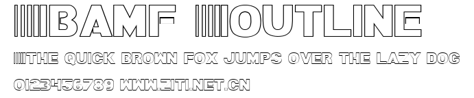 Bamf Outline.ttf字體轉換器圖片