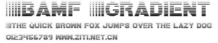 Bamf Gradient.ttf字體轉換器圖片