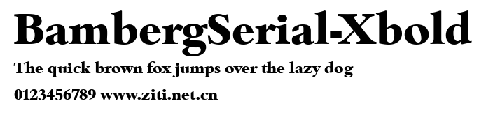 BambergSerial-Xbold.ttf字體轉換器圖片