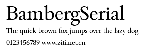 BambergSerial.ttf字體轉換器圖片