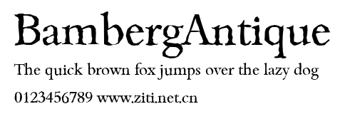 BambergAntique.ttf字體轉換器圖片
