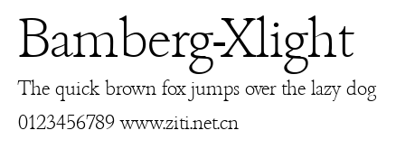Bamberg-Xlight.ttf字體轉換器圖片