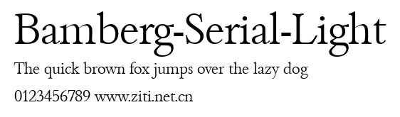 Bamberg-Serial-Light.ttf字體轉換器圖片