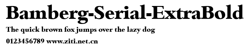 Bamberg-Serial-ExtraBold.ttf字體轉換器圖片