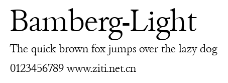 Bamberg-Light.ttf字體轉換器圖片