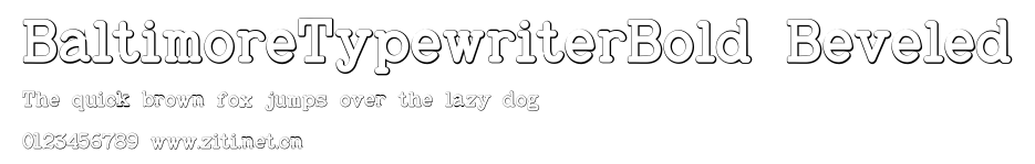 BaltimoreTypewriterBold Beveled.ttf