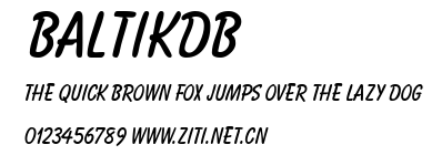 BaltikDB.ttf字體轉換器圖片