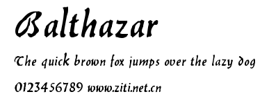 Balthazar.ttf字體轉換器圖片