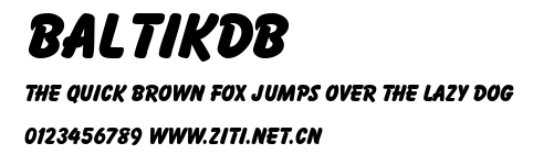 BaltikDB.ttf字體轉換器圖片
