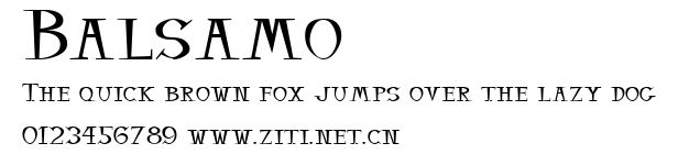 Balsamo.ttf字體轉換器圖片