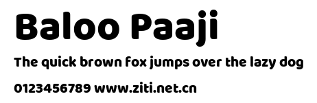 Baloo Paaji.ttf字體轉換器圖片