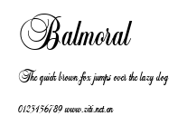 Balmoral.ttf字體轉換器圖片