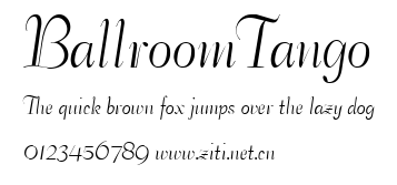 BallroomTango.ttf字體轉換器圖片