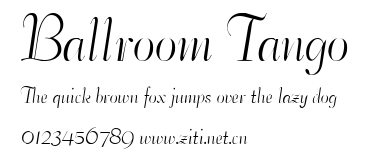 Ballroom Tango.ttf字體轉換器圖片