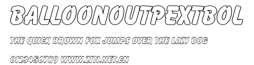 BalloonOutPExtBol.ttf字體轉換器圖片