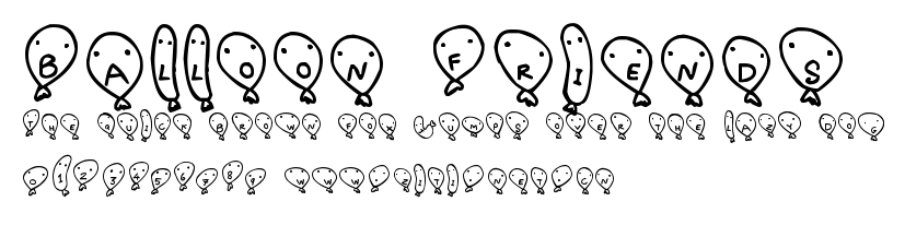 Balloon Friends.ttf字體轉換器圖片