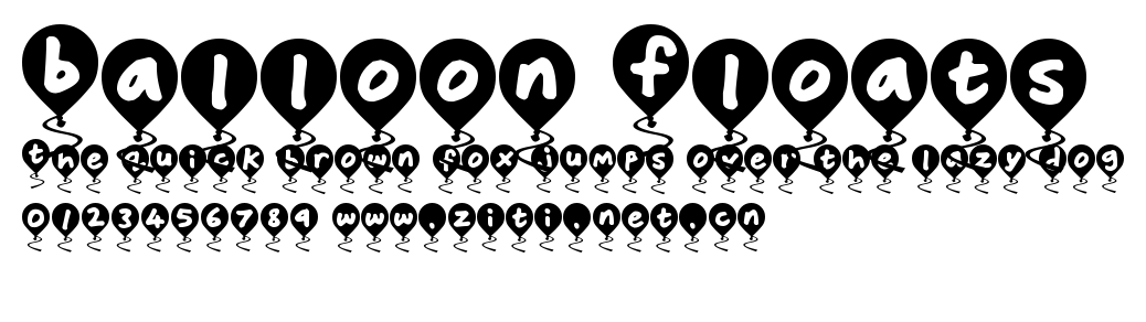 Balloon Floats.otf字體轉換器圖片