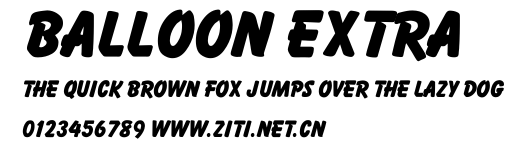 Balloon Extra.ttf字體轉換器圖片