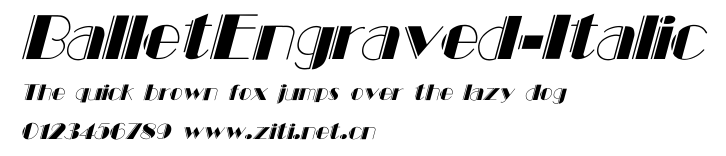 BalletEngraved-Italic.ttf字體轉換器圖片