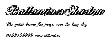 BallantinesShadow.ttf字體轉換器圖片