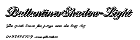 BallantinesShadow-Light.ttf字體轉換器圖片